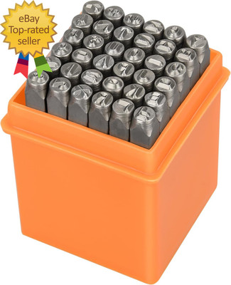 37Pcs Metal Stamping Kit 3Mm  Number and Letter Stamp Set Include Artistic