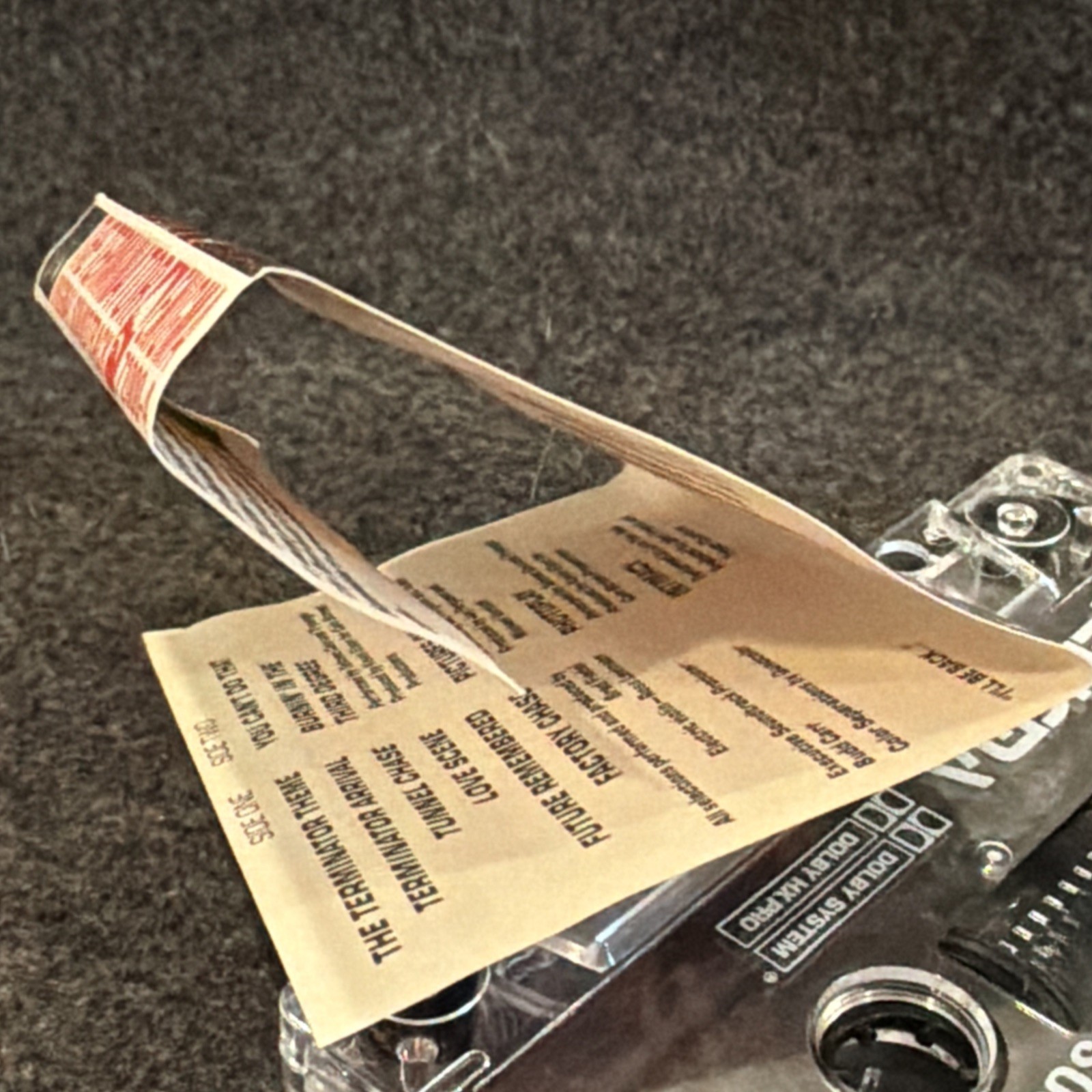 the terminator Original Soundtrack Cassette Tape Enigma 72000-4 Used