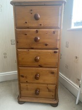 Great Tall Solid Wooden Chest of 5 Drawers - ideal Up cycling Project?