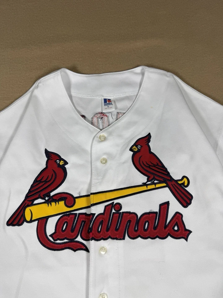 Vintage Jim Edmonds St Louis Cardinals Russell White Authentic Jersey Size XL - Image 3 of 4