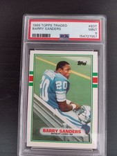 PSA Mint 9 1989 Topps Traded - Barry Sanders #83T (RC)