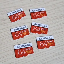Samsung 64GB Micro SD Memory Card Bundle 6 pcs Official