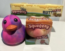 Sunny Days Squeezy Multicolor Gel Squeeze Duck, Squeezy Butter, Squeezy Peach