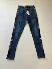 Levi’s Made & Crafted 721 High Rise Skinny Jeans 27x30 Japanese Denim Embroider