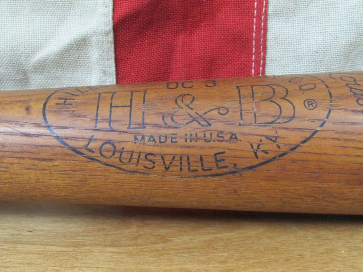 Batte De Softball Vintage Hillerich & Bradsby Co. - Louisville Slugger DC1 Bois - RARE