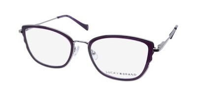 NEW LUCKY BRAND D116 EYEGLASSES PURPLE PURPLE METAL & PLASTIC CAT EYE WOMENS