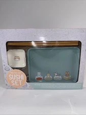 Kawaii Cat Sushi Serving Set (Includes Plate, Sauce Dish & Chopsticks) - 2pc