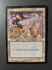 1x Swamp - Blue Pack (Spears) - Moderate Play MTG Promos: APAC Lands