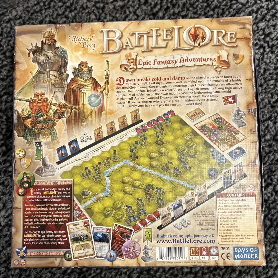 BattleLore Days of Wonder: Epic Fantasy Adventure:From a Game Collector’s Estate - Image 2 of 3