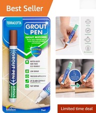 Terracotta Grout Pen for Effortless Tile Restoration in Bathrooms & Kitchens