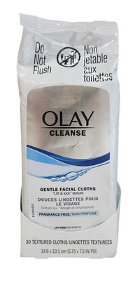 NEW Olay Cleanse Gentle Facial Cloths Fragrance Free 30 ct SEALED