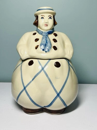 Vintage Shawnee Pottery "Dutch Boy" Cookie Jar 1940s Era Made in USA Happy Jack