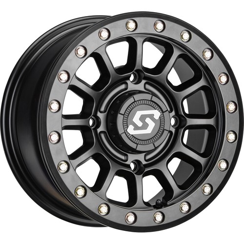 Sedona A21B-47056+38S Sano Beadlock Wheel - 14x7 - 6+1 Offset - 4/156 (Satin Bla - Bild 1 von 3