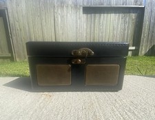 Antique Style Leather CD Player. Has Headphone Jack And Supports Aux Cord