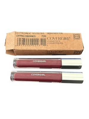 Covergirl Colorlicious 720 Craving Cranberries Lip Gloss 0.12oz New & Sealed 2pk