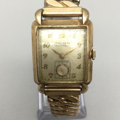 Vintage Gruen Curvex Precision Mens Watch 24mm 10K GF Cal 330 17J Manual Wind