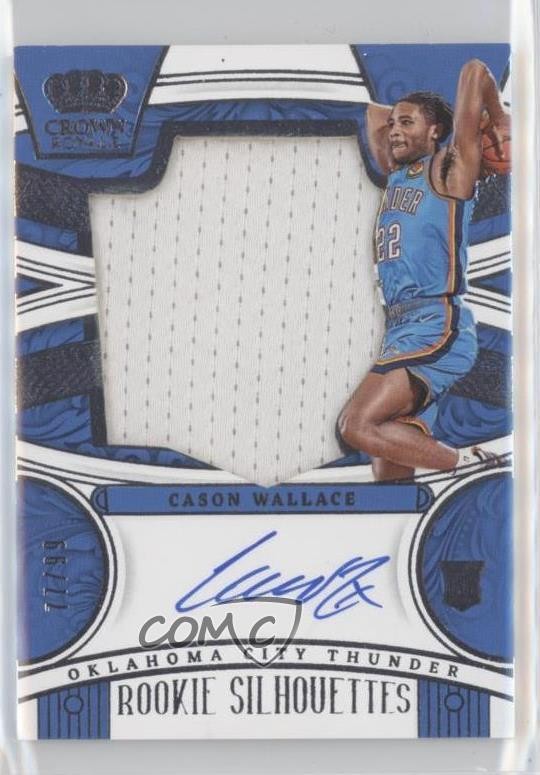 2023 Panini Crown Royale Silhouettes 77/99 Cason Wallace #104 Rookie Auto RC 1o2
