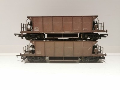 Lima Spur O L305666 2 x Seacow Drehgestell Schotterwagen mit Ladungen
