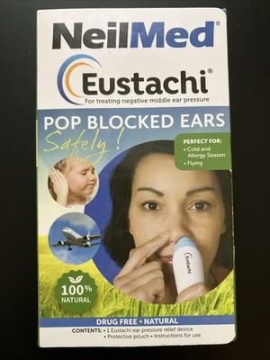 NeilMed Eustachi Ear Pressure Relief Device for Cold & Allergy Season Flying NIB