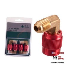 HONG SEN R410A Adapter 4-Pack Set, 1/4" SAE Male to 5/16" SAE Female, A2L