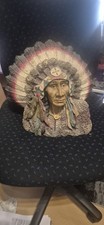 Indianer Kopf Statue