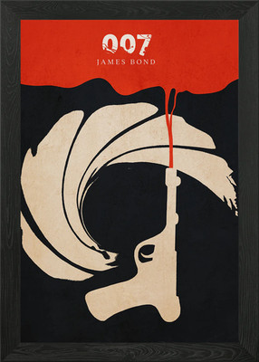 007 James Bond Gerahmtes Wandbild Poster Leinwanddruck Bild