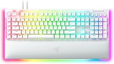 Razer BlackWidow V4 Pro Mechanical Gaming Keyboard, White Edition Green Switches