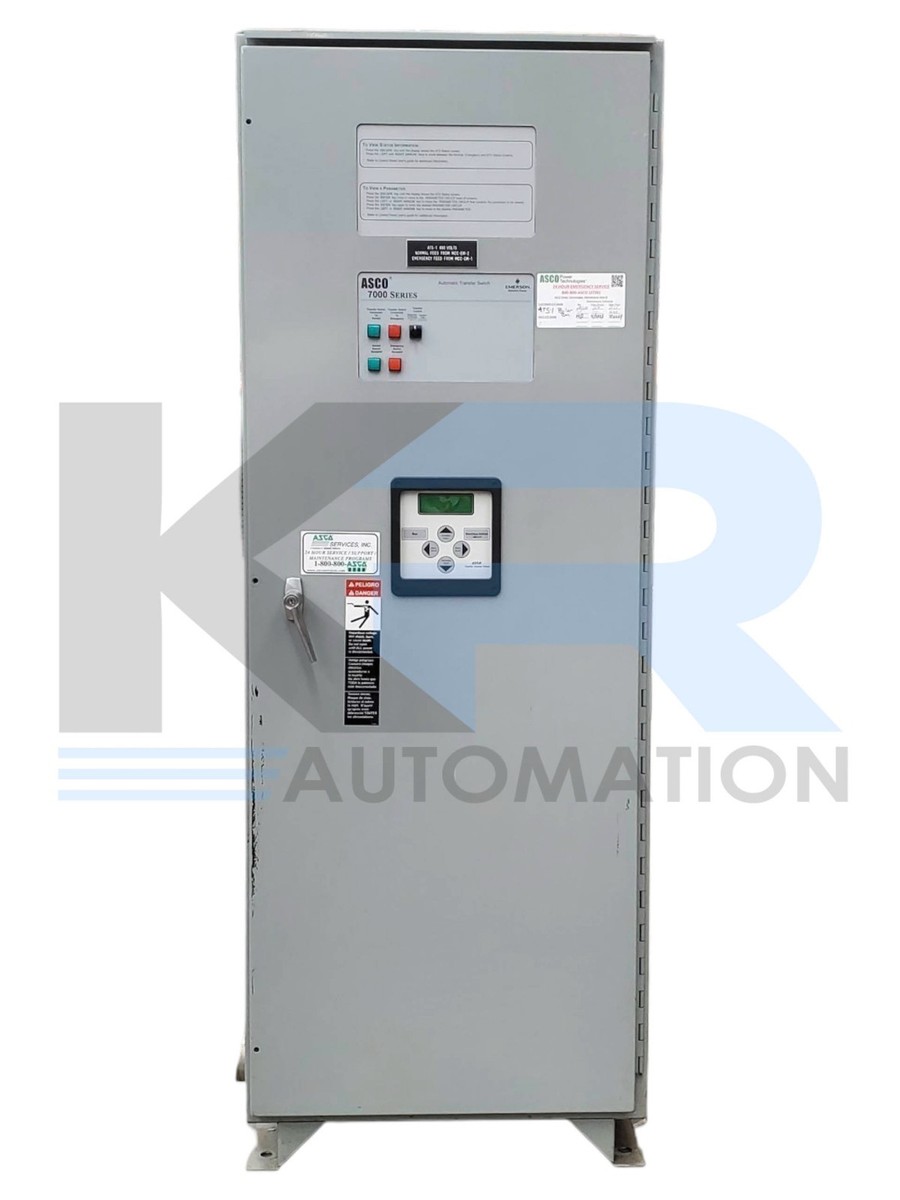 Asco J07ATSA30260N5XL 7000 Series Automatic Transfer Switch 3Ph