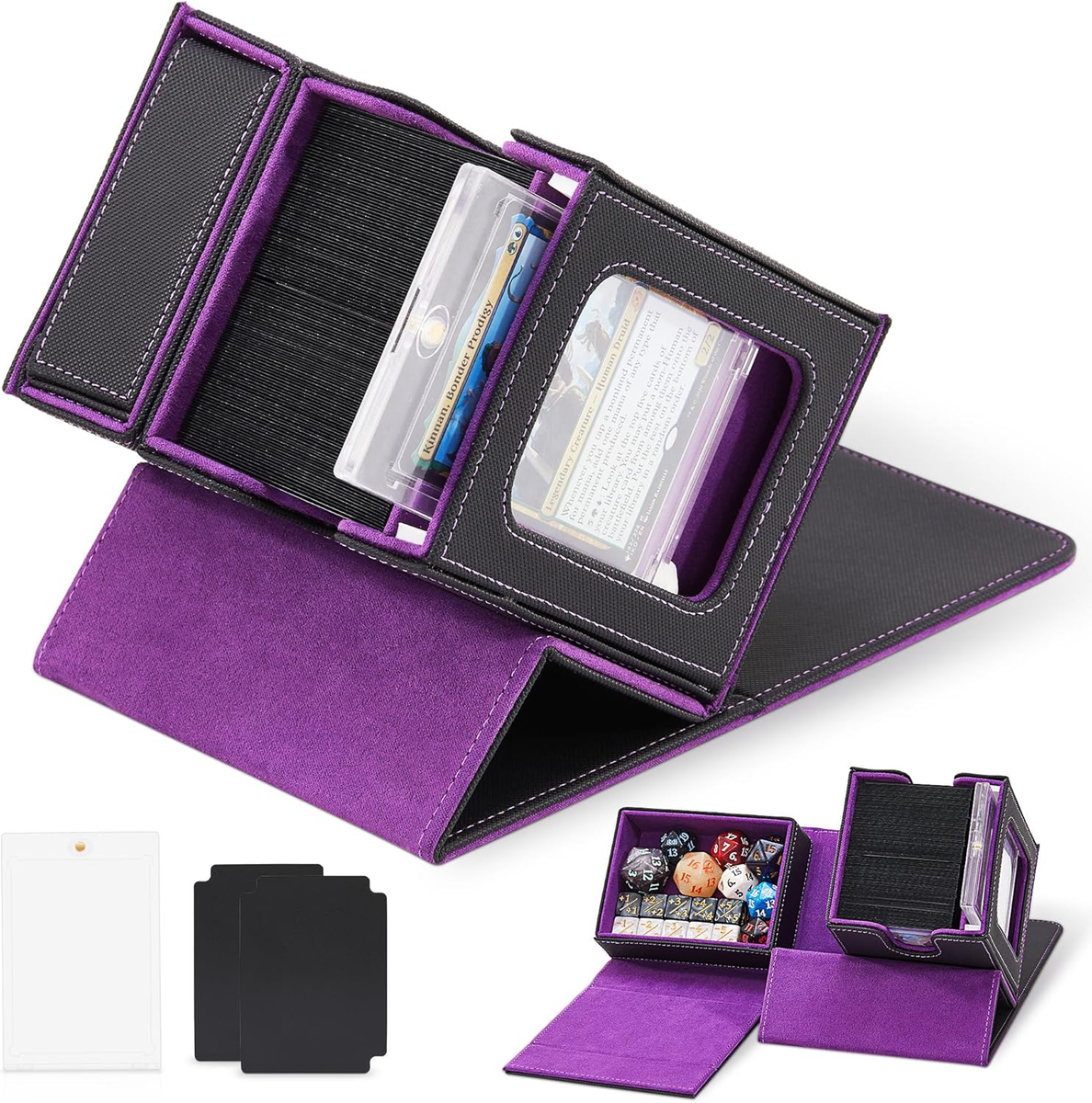 MTG Commander Deck Box with Display Window & Dice Tray, Holds 100+ Double- Sleeve | eBay MTG Commander Deck Box with Display Window & Dice Tray, Holds 100+ Double- Sleeve | eBay