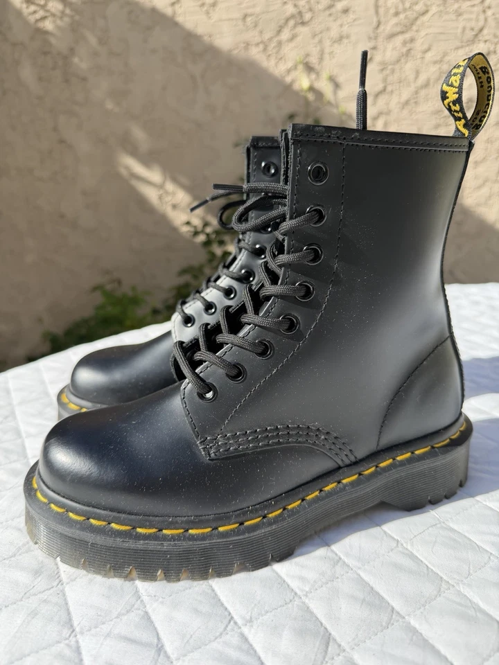 Dr. Martens 1460 Bex Chunky Smooth Leather Boots Womens Size 37 US 6 Style 25345 - Image 2 of 4
