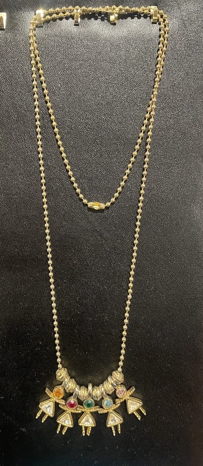 COLLAR CHARM Piedras Natales 5 Niña Verde Rojo Azul Rosa Piedra Transparente Naranja Y2K Foto 2 de 3