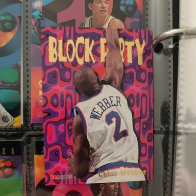 1995-96 NBA Hoops BLOCK PARTY #23 Chris Webber Washington Bullets Basketball 