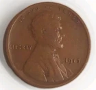Early One Cent 1913 Lincoln Wheat Brown Very Fine Copper Penny FreePost Tracking