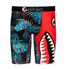 Feather Shark Man Long Boxer Underwear Sports Pants US Size XXL