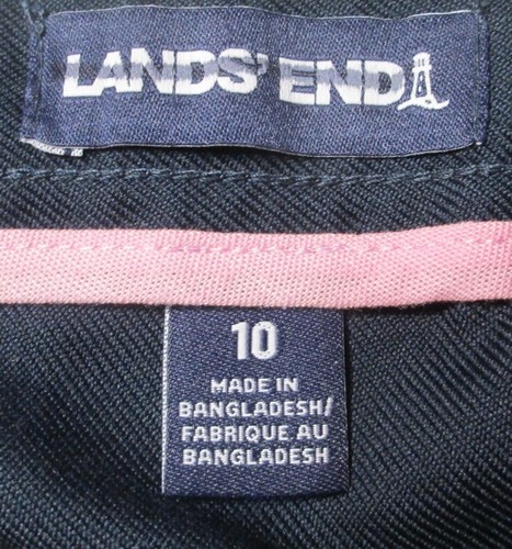 LANDS END Classic Navy School Uniform A-line Below Knee Skirt Girls 10 NEW - Picture 5 of 5