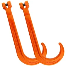 VULCAN Forged Grade 80 Clevis Tow Hook - 15" - 2 Pack - 7100 lbs SWL
