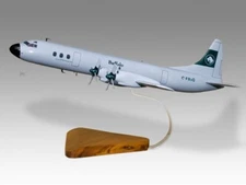 Lockheed Electra L-188 Buffalo Airways Desk Wood Airplane New Model Small 1/100