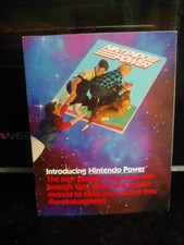 NINTENDO POWER Game Magazine Promo Subscription Fold-Out Card Insert PMG-US