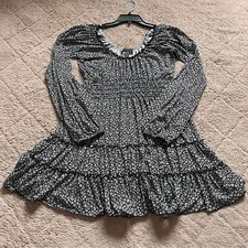 Urban Outfitters Smocked Floral Milk Maid Long Sleeve Midi Dress Women’s Size S