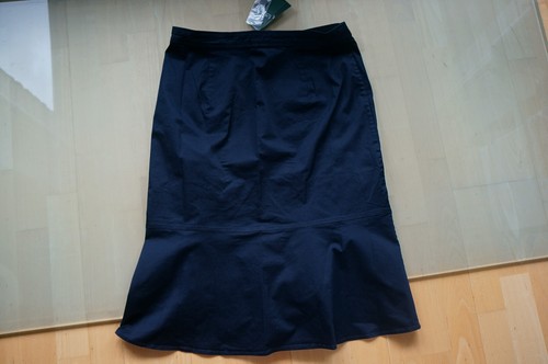 Ralph Lauren Damen Rock Größe 42 Dunkelbau Midi-Länge Wickelrock - NEU - - Bild 2 von 10