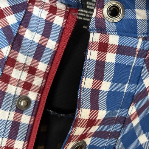 LL Bean Traverse Soft Shell Snowboarding Jacket Plaid Large TALL *FLAWS!! Read - Picture 5 of 21