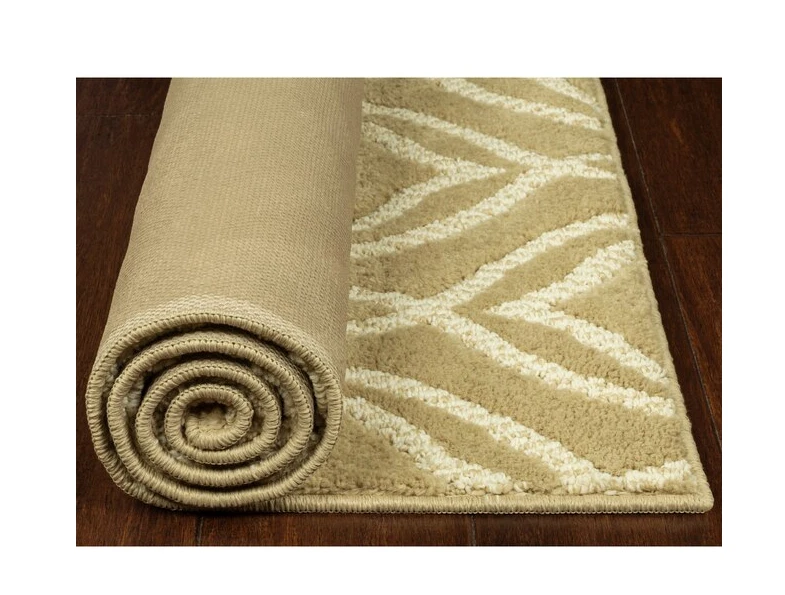 Ковер плед Mamluk желтовато-коричневый/кремовый комнатный геометрический машинная стирка 30 x 46 дюймов - Изображение 2 из 3