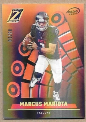 2022 Zenith Marcus Mariota 3/10 Artist Proof Commanders Oregon Ducks SSP