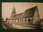 Old postcard 61 L Eagle Church Saint Jean (bell tower under restoration)