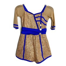 Curtain Call Costume J5469 - Blue/Gold - Boogie Woogie Bugle Boy Dance Costume