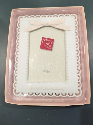 Russ Mädchen Babys Taufe Rahmen Neu in Verpackung