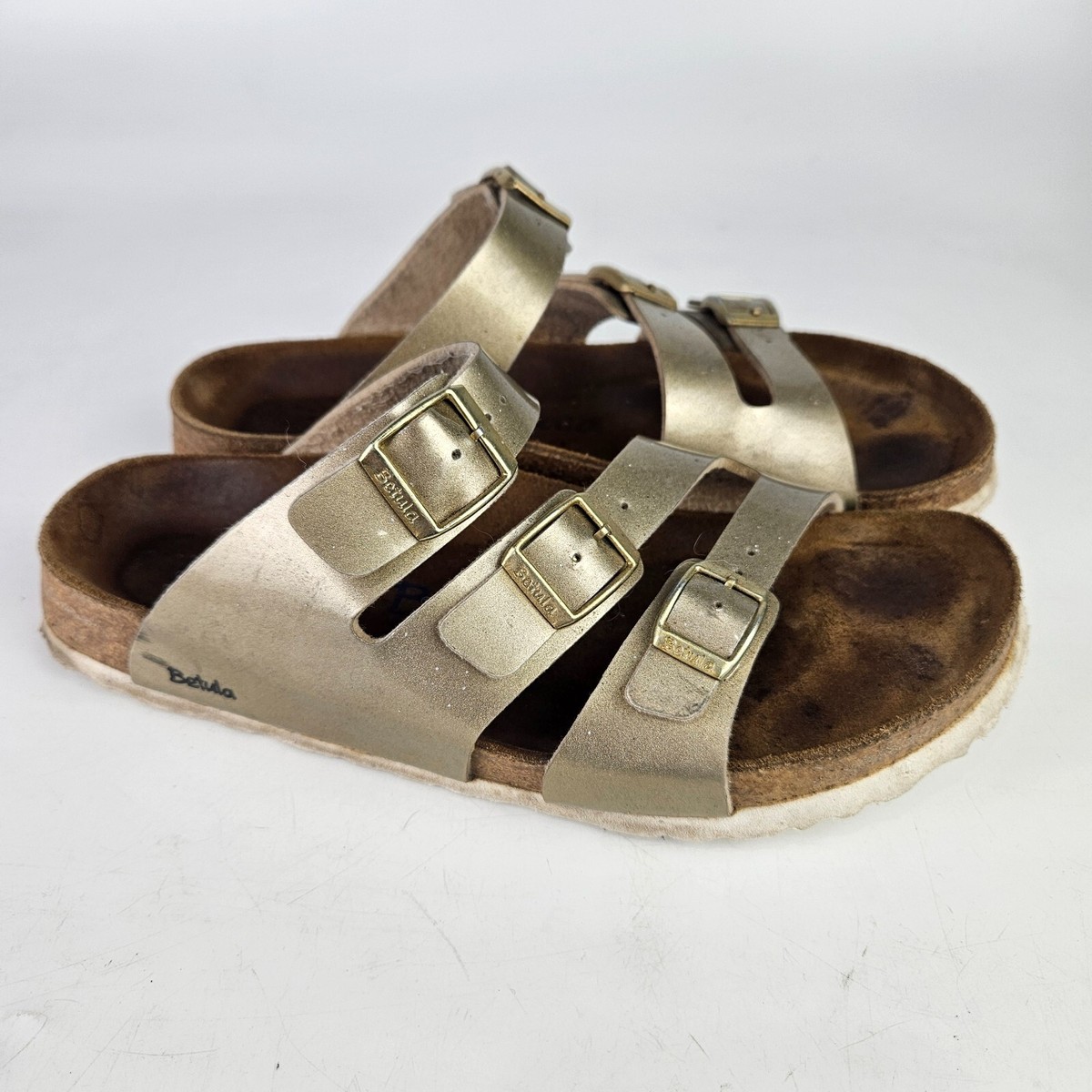 Betula Birkenstock Taupe Suede Sandals US Mens 9 Ladies 11 Birkenstock Betula Fame Suede Sandals Euro 40 | Mercari main image 4