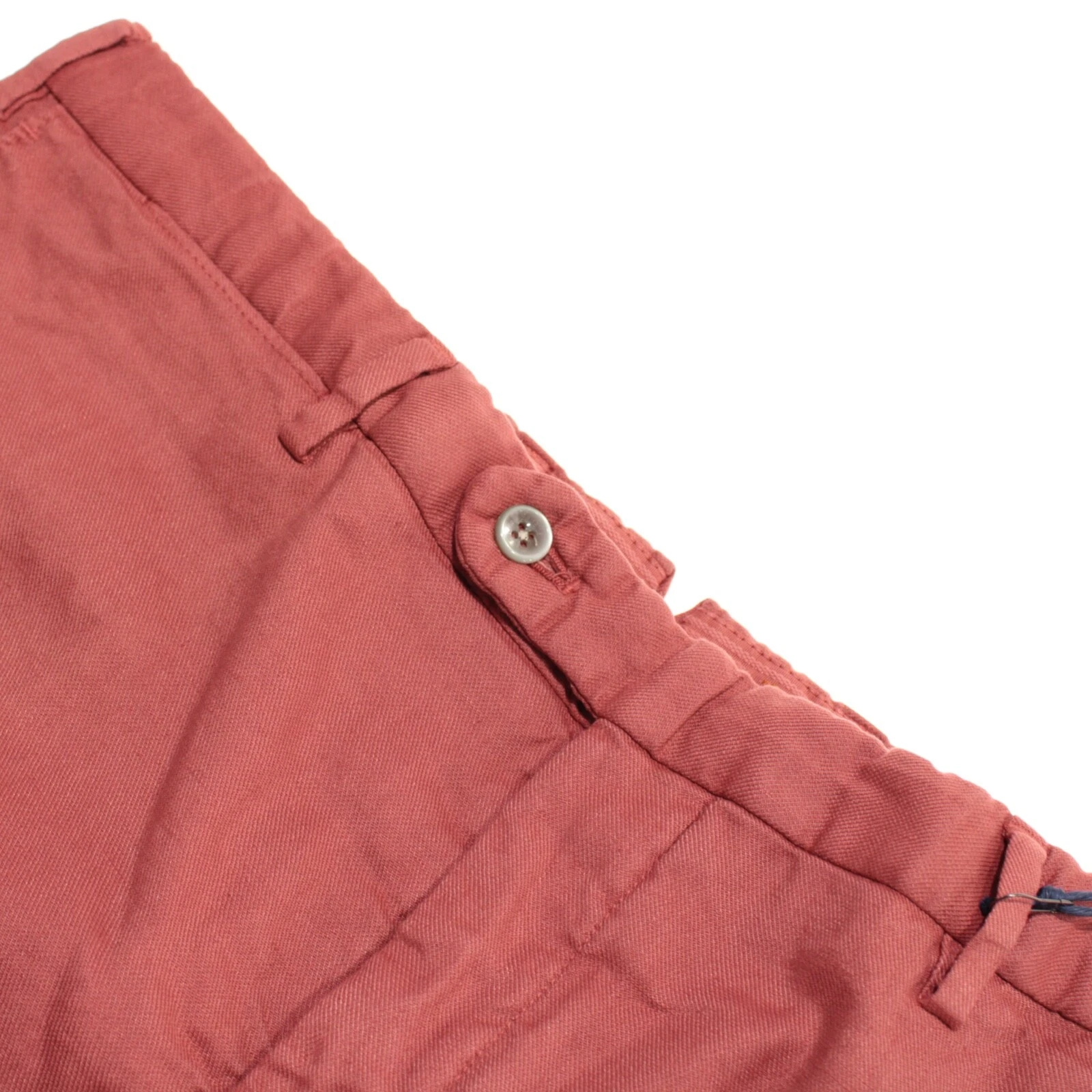 Zanella NWT Bermuda Shorts Size 36 US Chad Solid Red Linen Blend