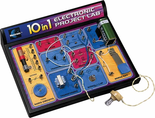 Maxitronix 10 In 1 Electronics Lab Kit Suitable for children aged 8 and over