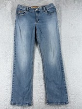 Eddie Bauer Pants Women 10 Blue Denim Bootcut Mid Rise 100% Cotton Western 29x30